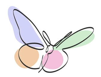 a 4-color butterly in flight