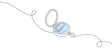 compass showing direction