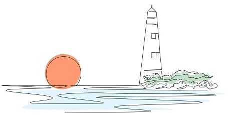 picture of lighthouse and seascape
